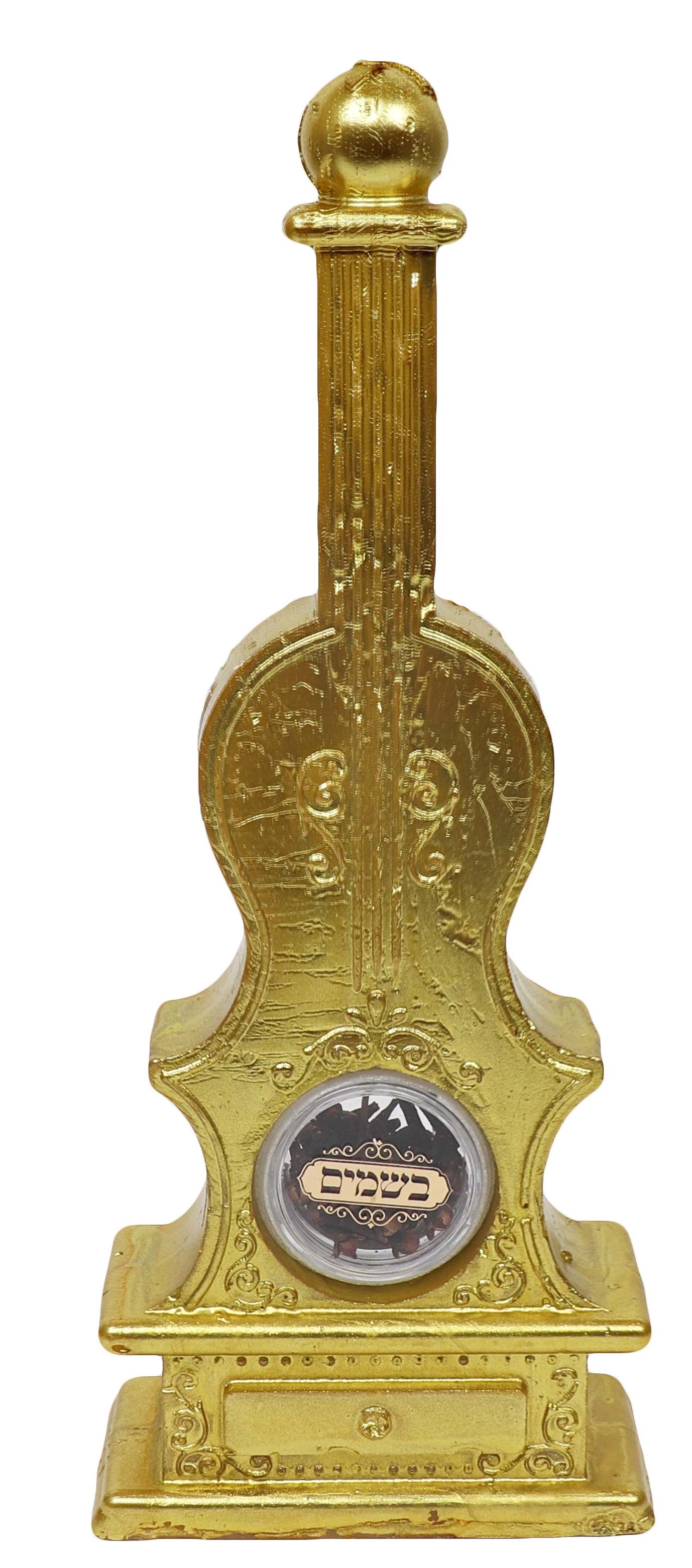 Violin Havdalah Candle With Besomim Gold