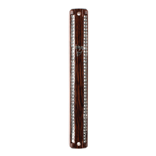 Plastic Mezuzah Brown 12 Cm - Rubber Plug `