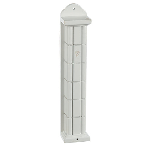 Wooden White Mezuzah 25 Cm- Squares