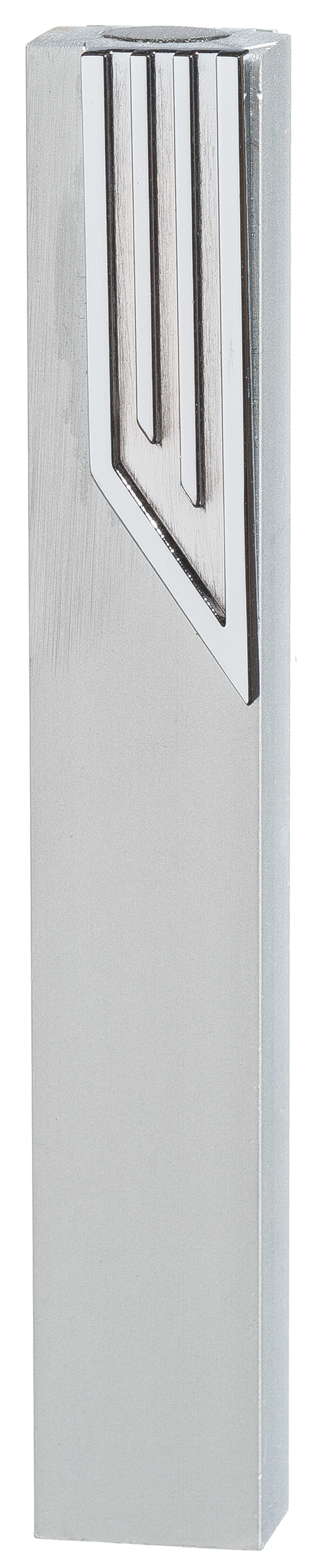 Aluminum Mezuzah 12cm with Metal "Shin"
