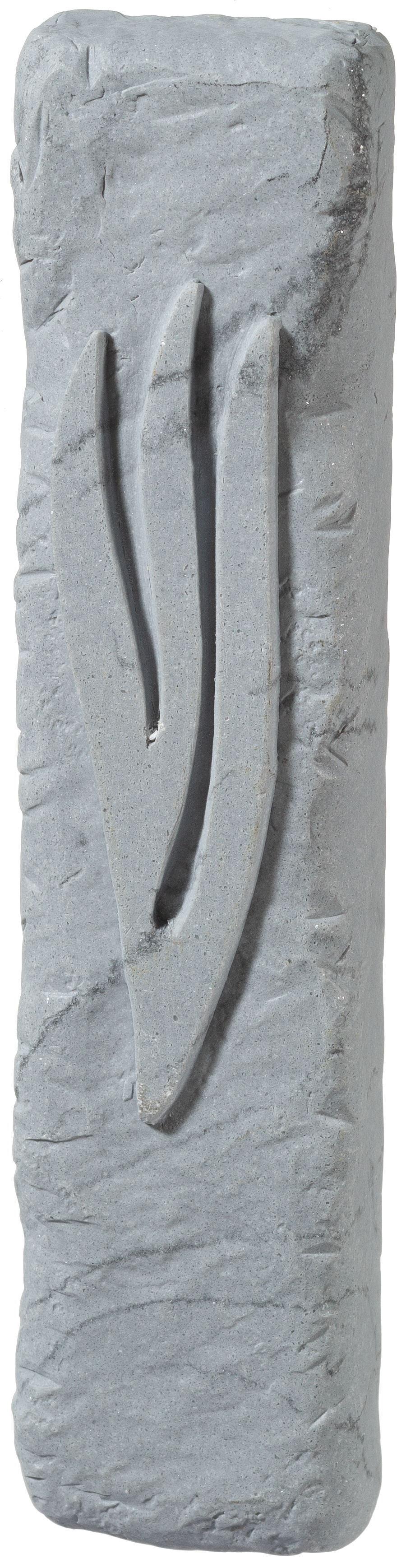 Polyresin Mezuzah 15 Cm, Gray Marble Color