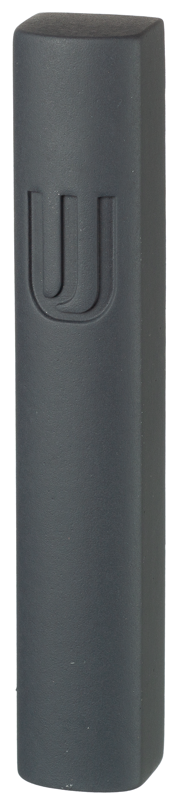 Dark Gray Polyresin Mezuzah 12 Cm