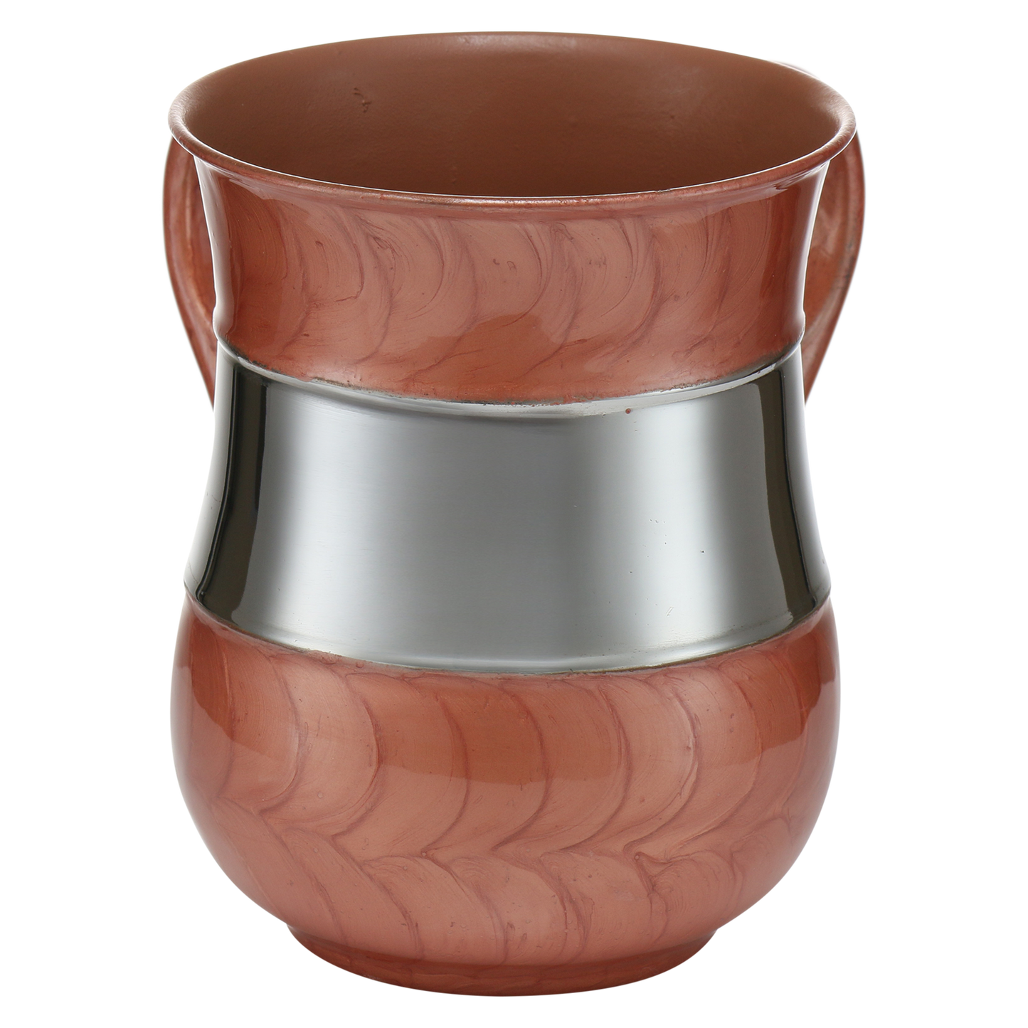 Washing Cup Light Brown & Silver `