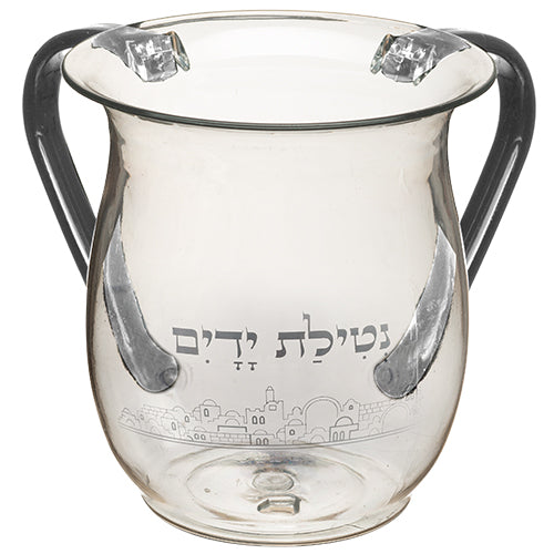 Acrylic Washing Cup Silver 5"