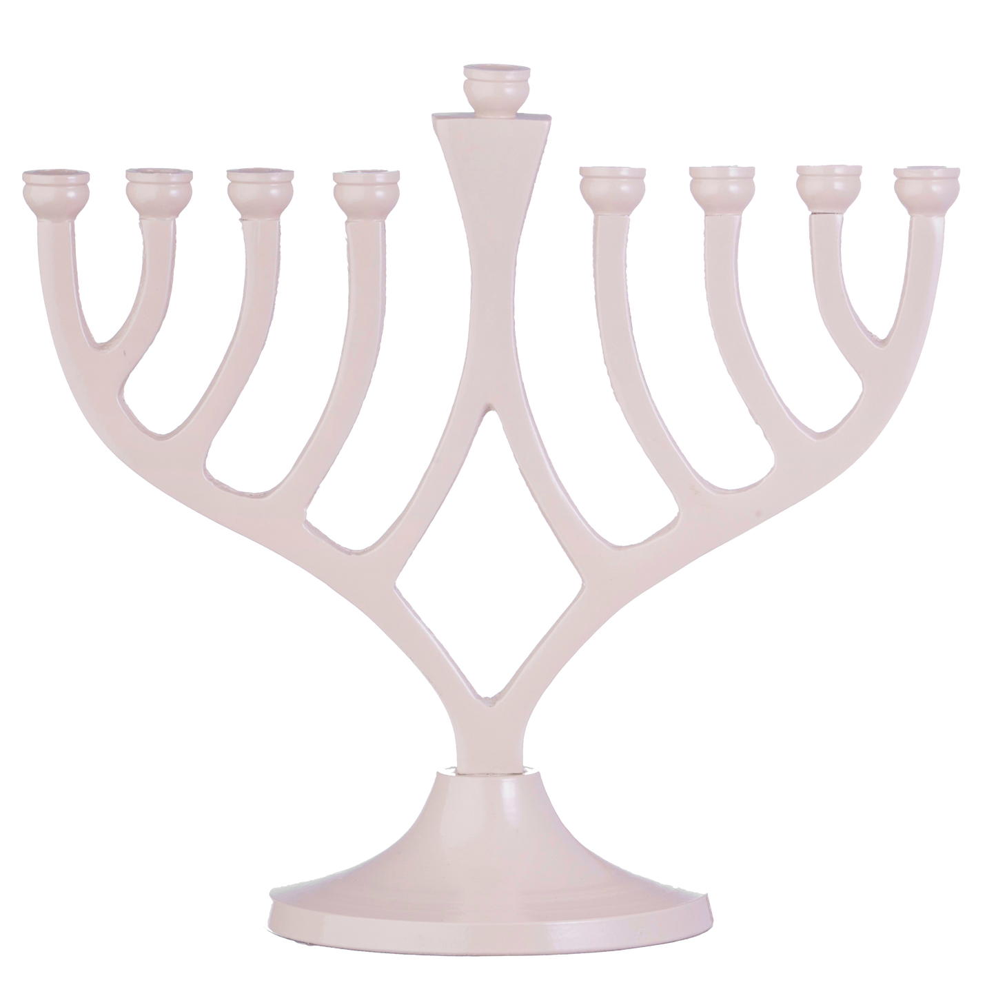 Classic Candle Menorah Ivory 7"