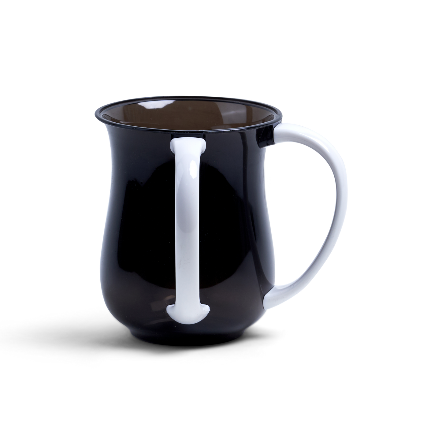 Acrylic Wash Cup black With Pearl Handles 5" (6 pc)