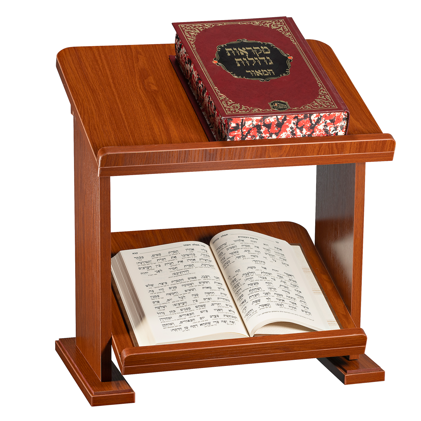 Mahogany Table Top Shtender 15"H - 2 Levels 15.75" up - 13.25" down (NON Assembled)