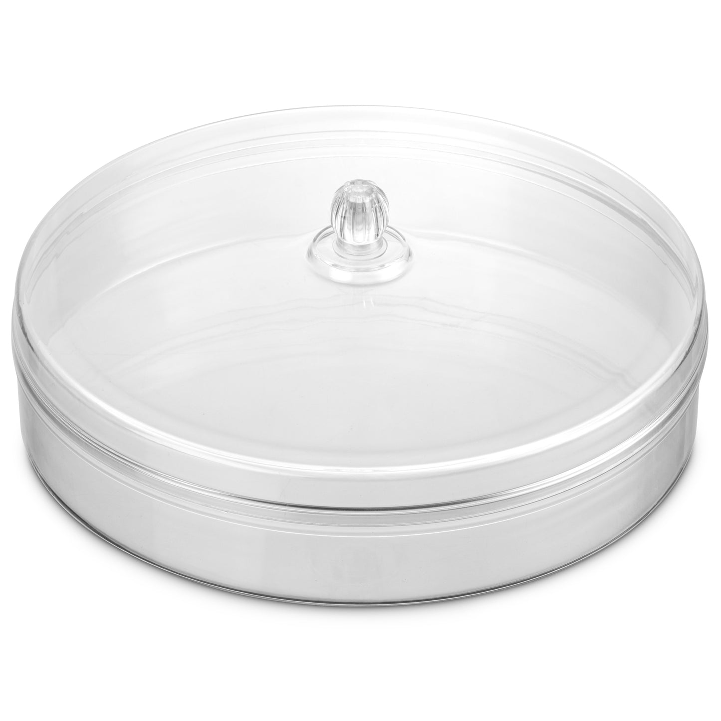 Matzah Holder Round Acrylic - Clear 12" {61014-C}