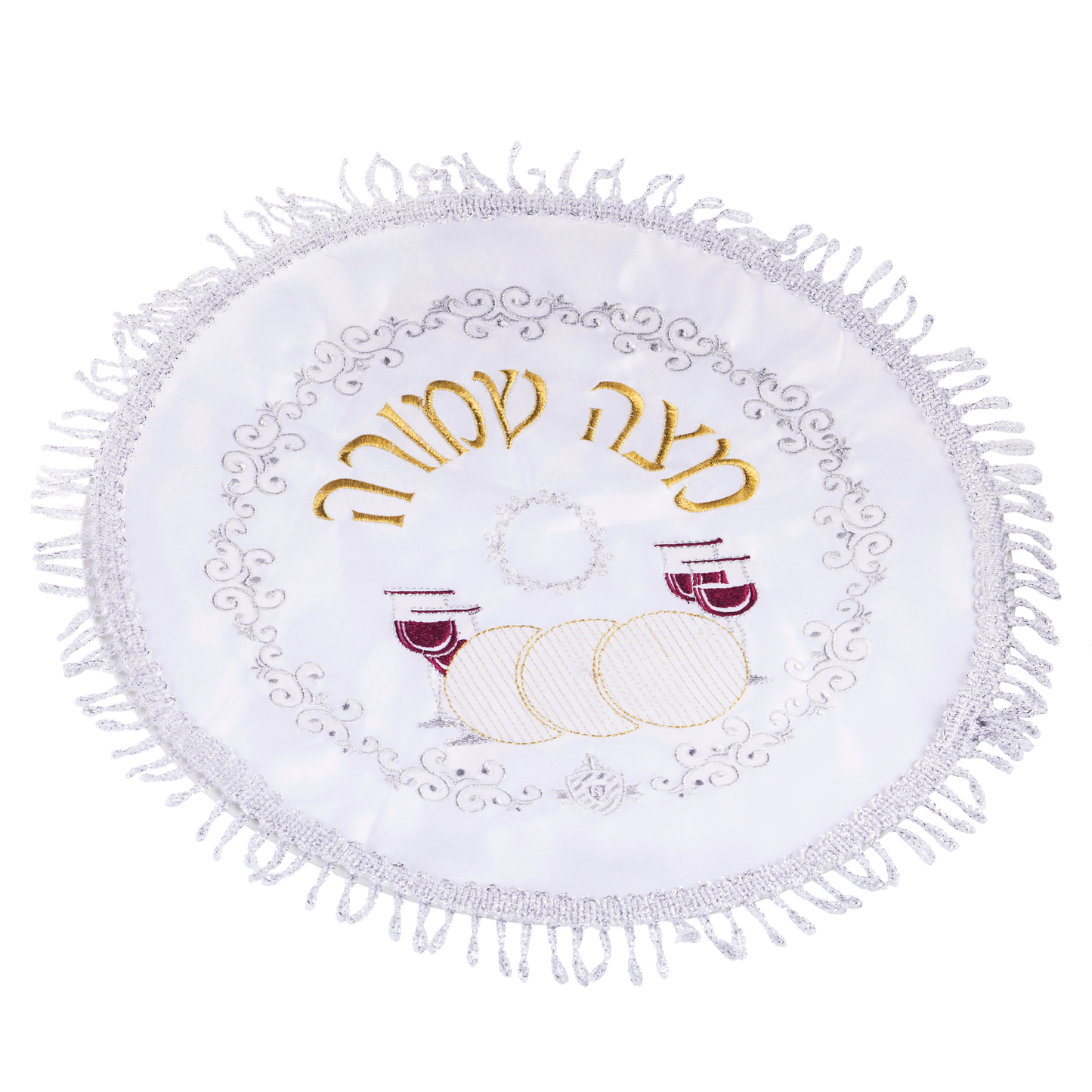 Matzah Cover Round 1 Pocket small With Hard Plastic 13"