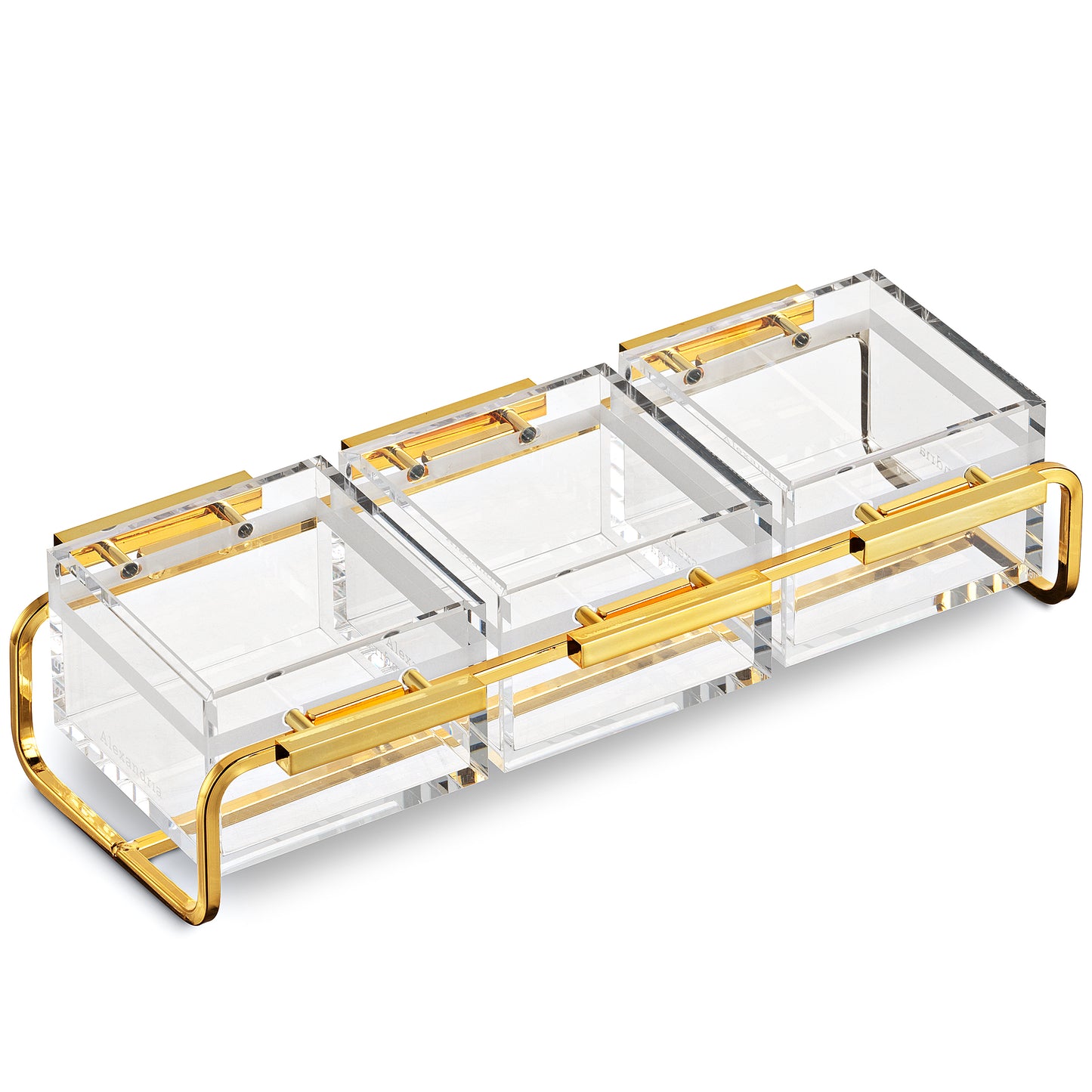 Alexandria Premium Gold-Accent Condiment Organizer