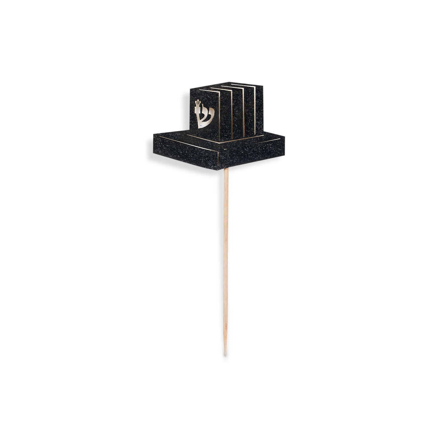 5 Black Teffillin Toothpicks for Cake Decoration