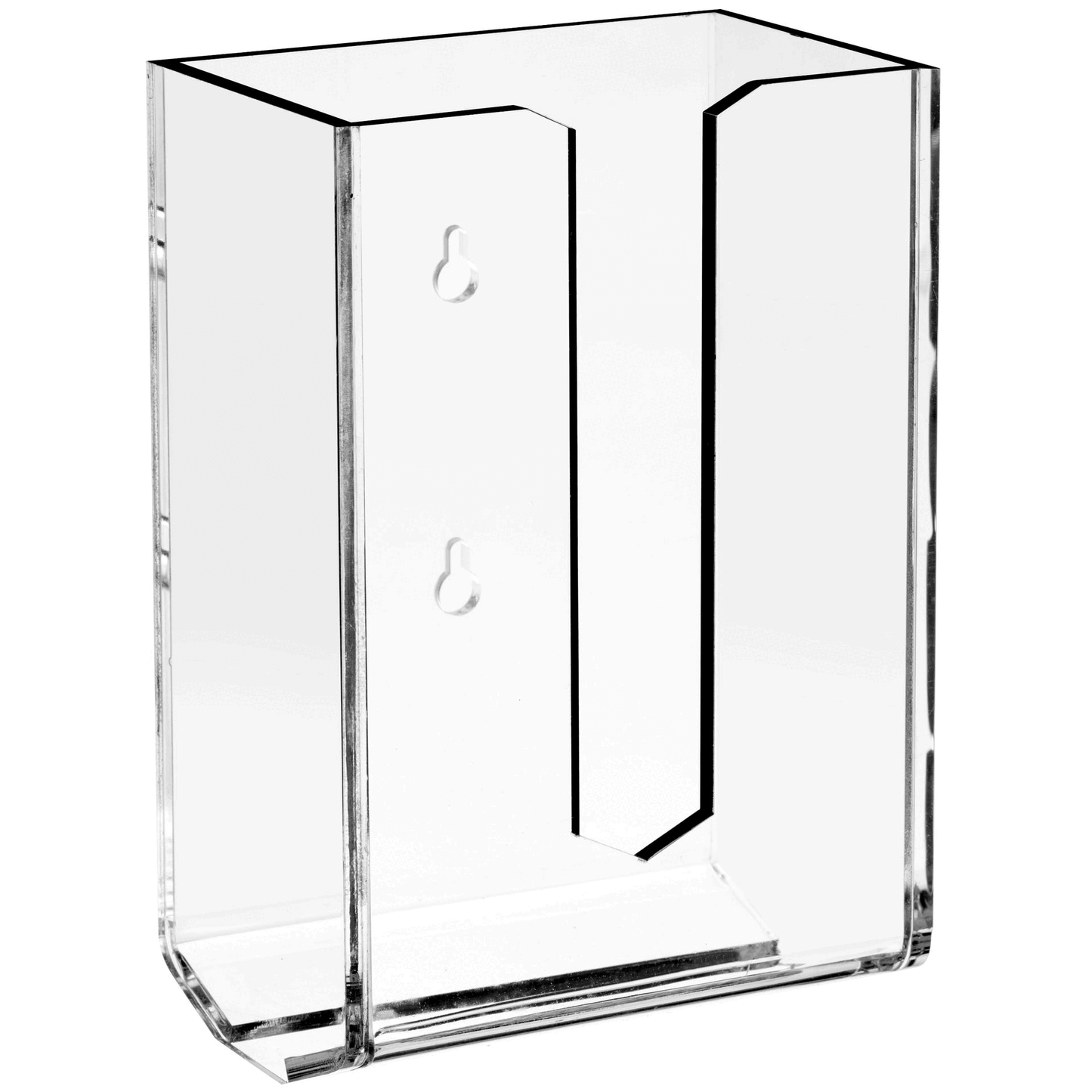 Acrylic Tissue Box Clear with Black Rim