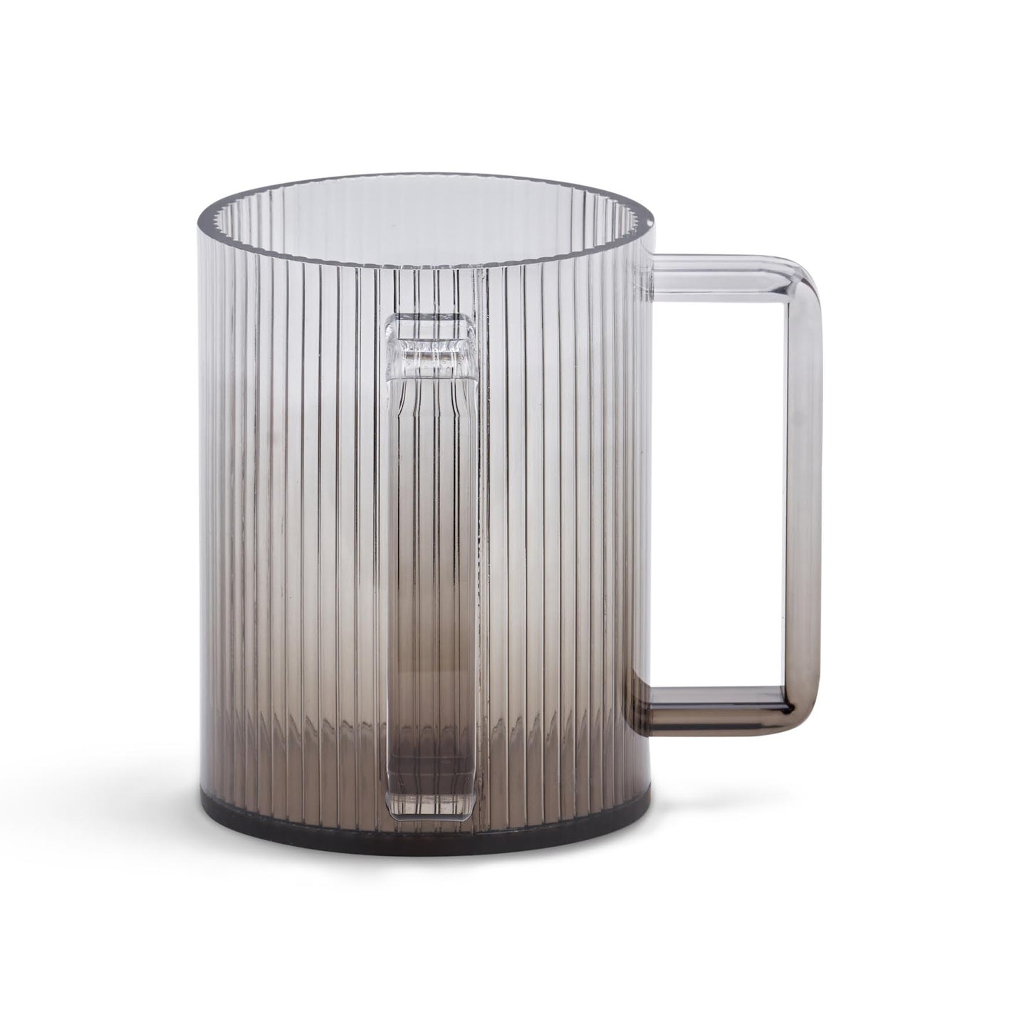 Acrylic Washing Cup Black strip design 5"
