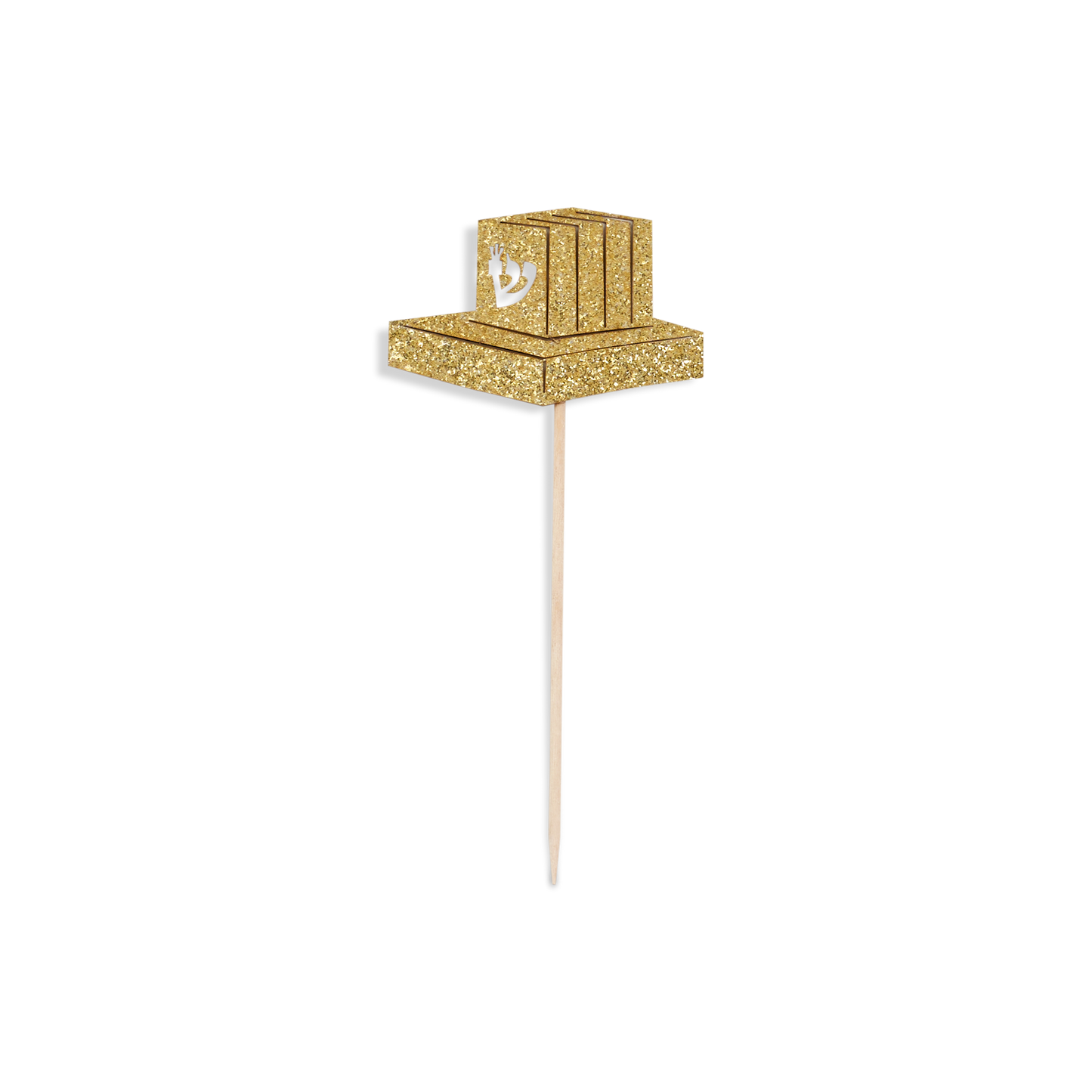 5 Gold Teffillin Toothpicks for Cake Decoration