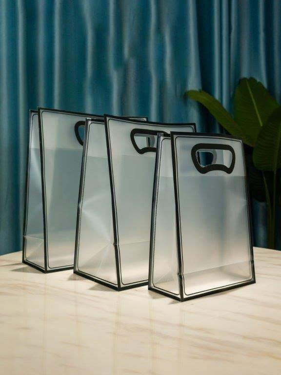 Transparent bag with Black frame - Medium