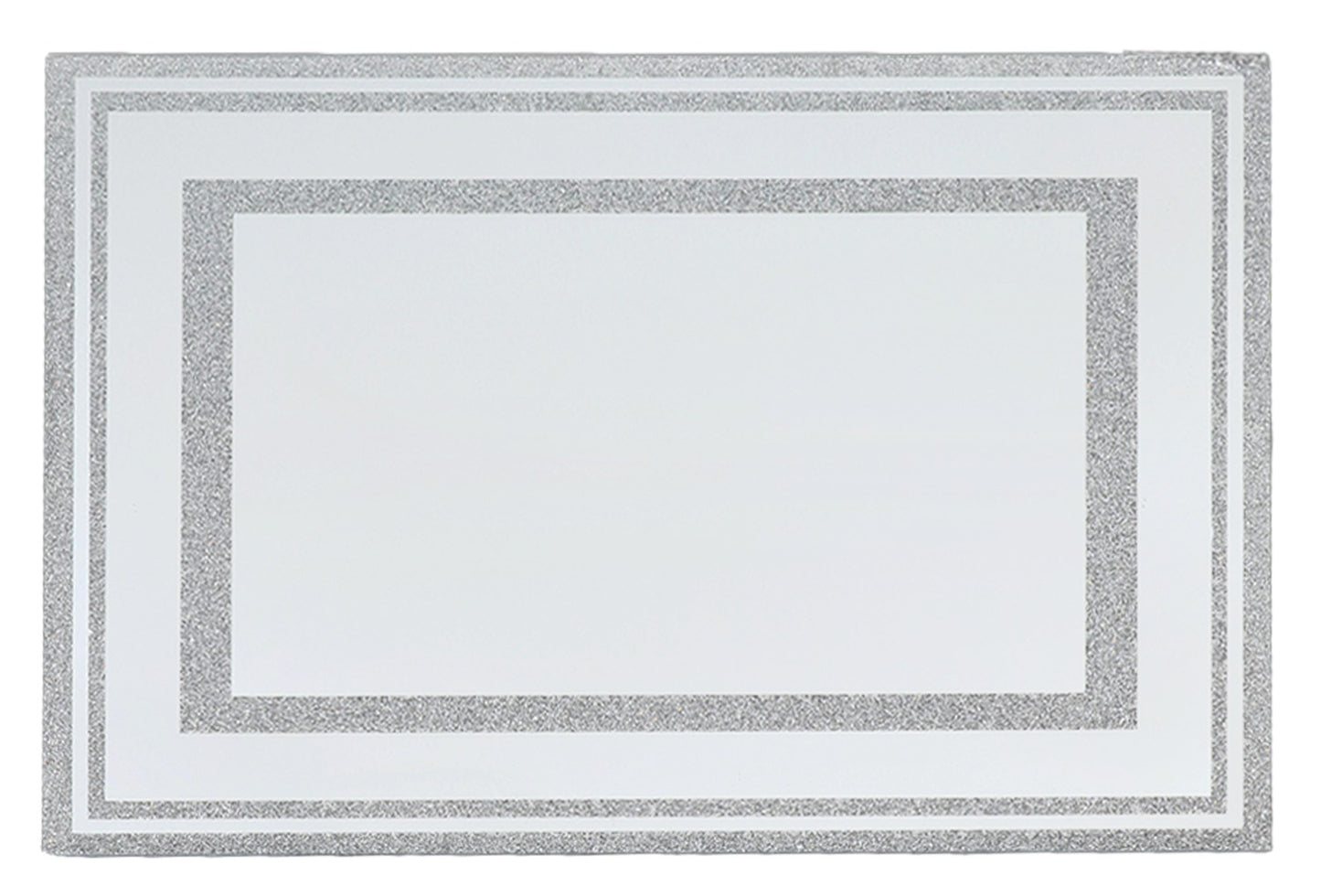 Mirror Tray With Broken Stones 14.5x10.6"
