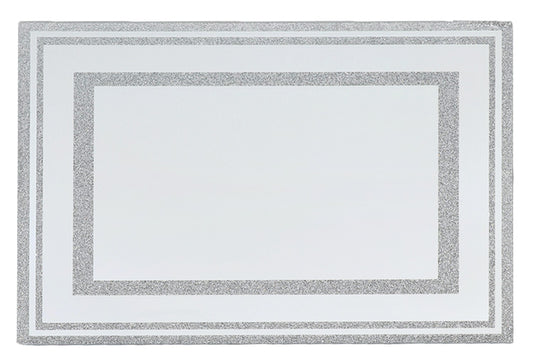 Mirror Tray With Broken Stones 14.5x10.6"