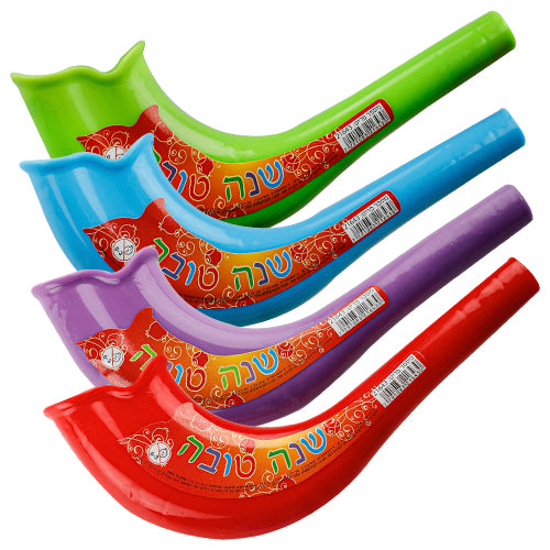 Plastic Shofar Assorted Colors 5 "