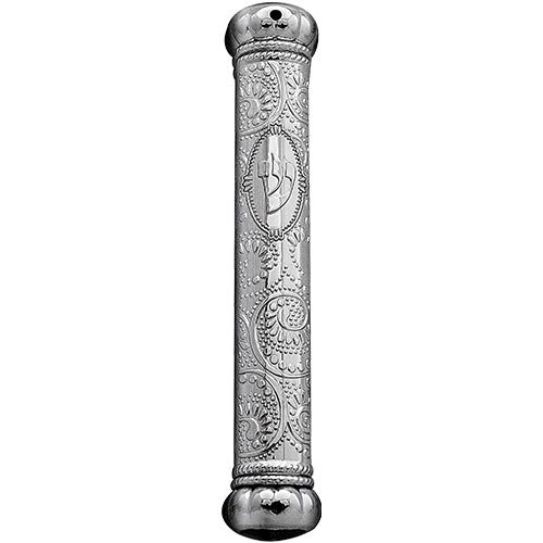 Plastic Silver Crown Mezuzah 15 Cm- Ornaments