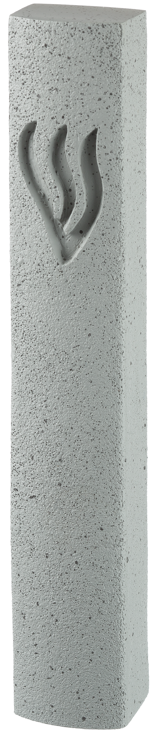 Concrete Polymer Mezuzah 12 Cm, Stone - Like, Gray Color