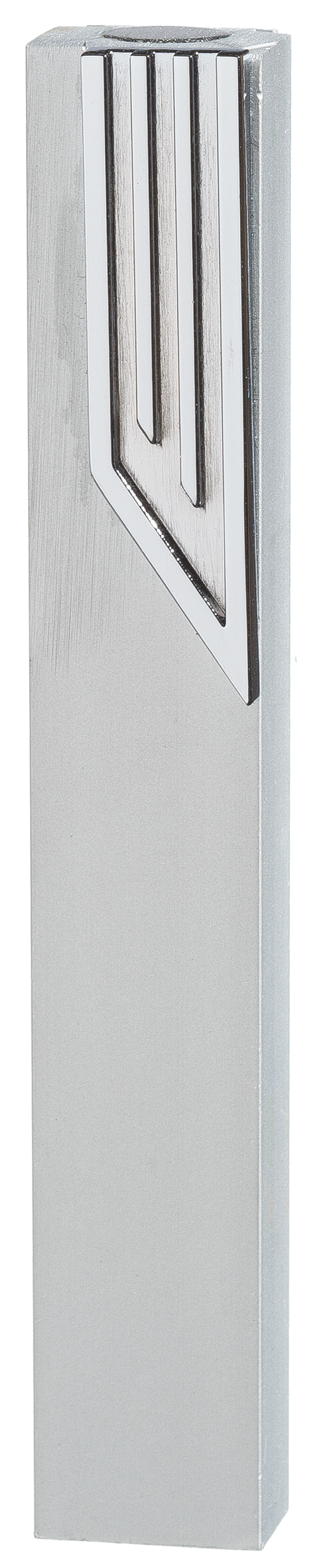 Aluminum Mezuzah 12cm with Metal "Shin"