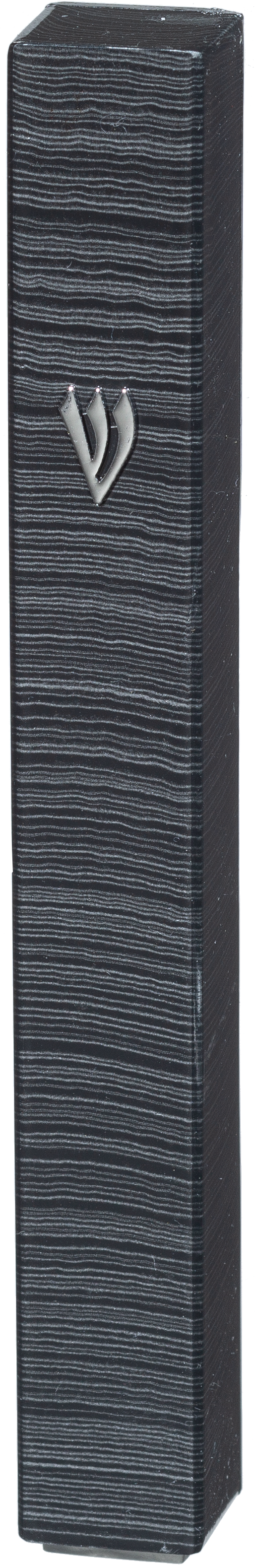 Plastic Mezuzah With Rubber Cork 15 Cm 3d Metal Painted