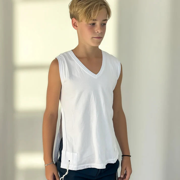 Kids Cotton Tzitzit T-Shirt Vest | Ashkenazi, Sephardi & Chabad (Scroll down for sizes)