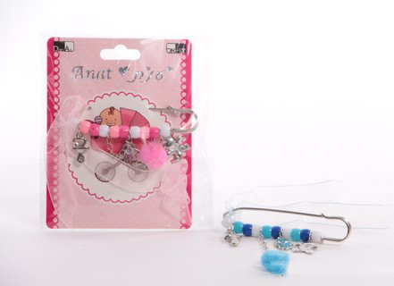 Decorative Pins Pink Or Blue 12 per pack