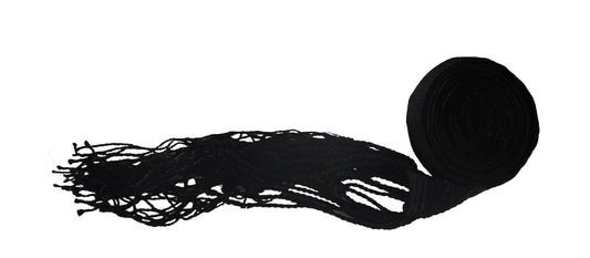 Silk Black Gartel Hand Made 13 ft # 26