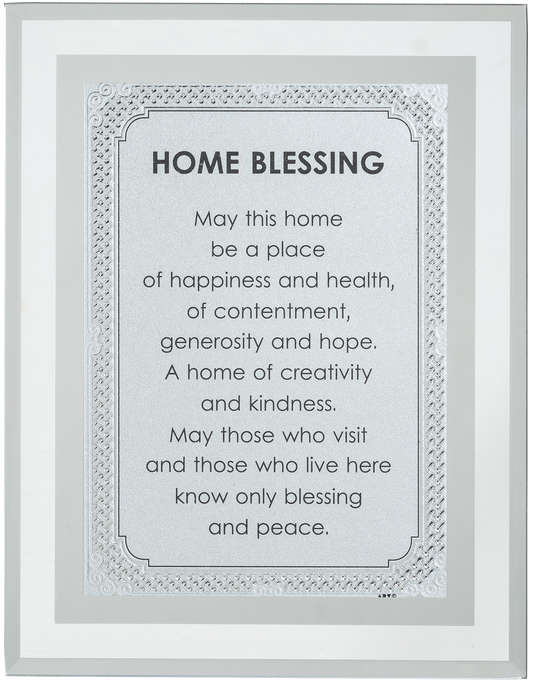 Framed Blessing 6.5x8.5" English Home Blessing