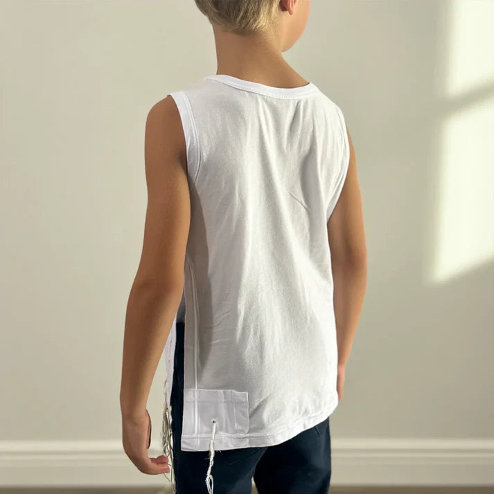 Kids Cotton Tzitzit T-Shirt Vest | Ashkenazi, Sephardi & Chabad (Scroll down for sizes)