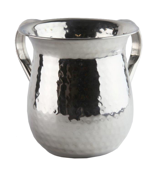 Stainless Steel Wash Cup Hammered