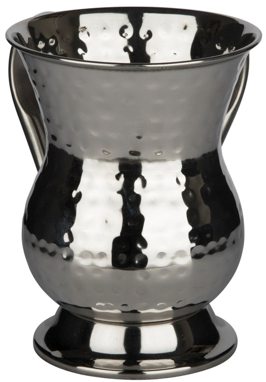 Stainless Steel Washing Cup Hammered With Base `
