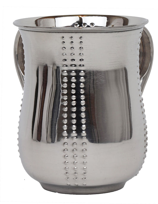 Washing Cup Stainless Steel Dotted Lines Shinny
