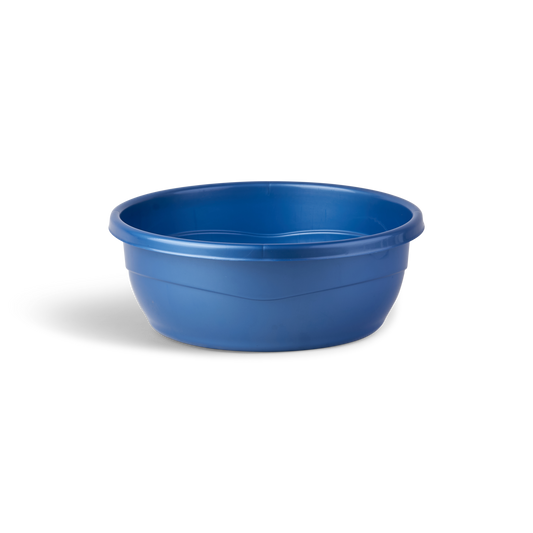 Plastic Washing Bowl Metallic Blue (Case Quantity 60 PC)
