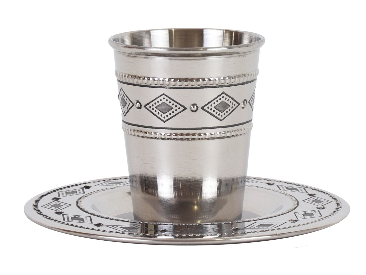 Stainless Steed Kiddush Cup Set ( 140 ml 4.7 oz)
