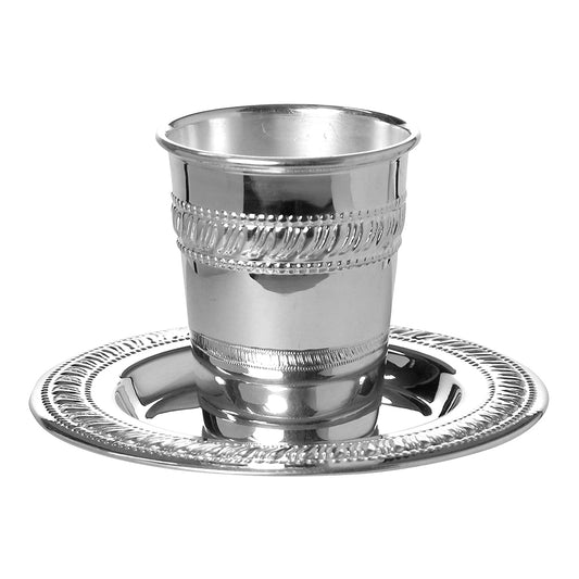 925 Sliver Coated Kiddush Cup Set 3" ( 4.7 oz 140 ml)