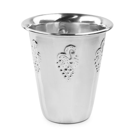 Kiddush Cup Stainless Steel Grape 3"