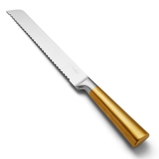 Stainless Steel Knife Gold Handle 13"