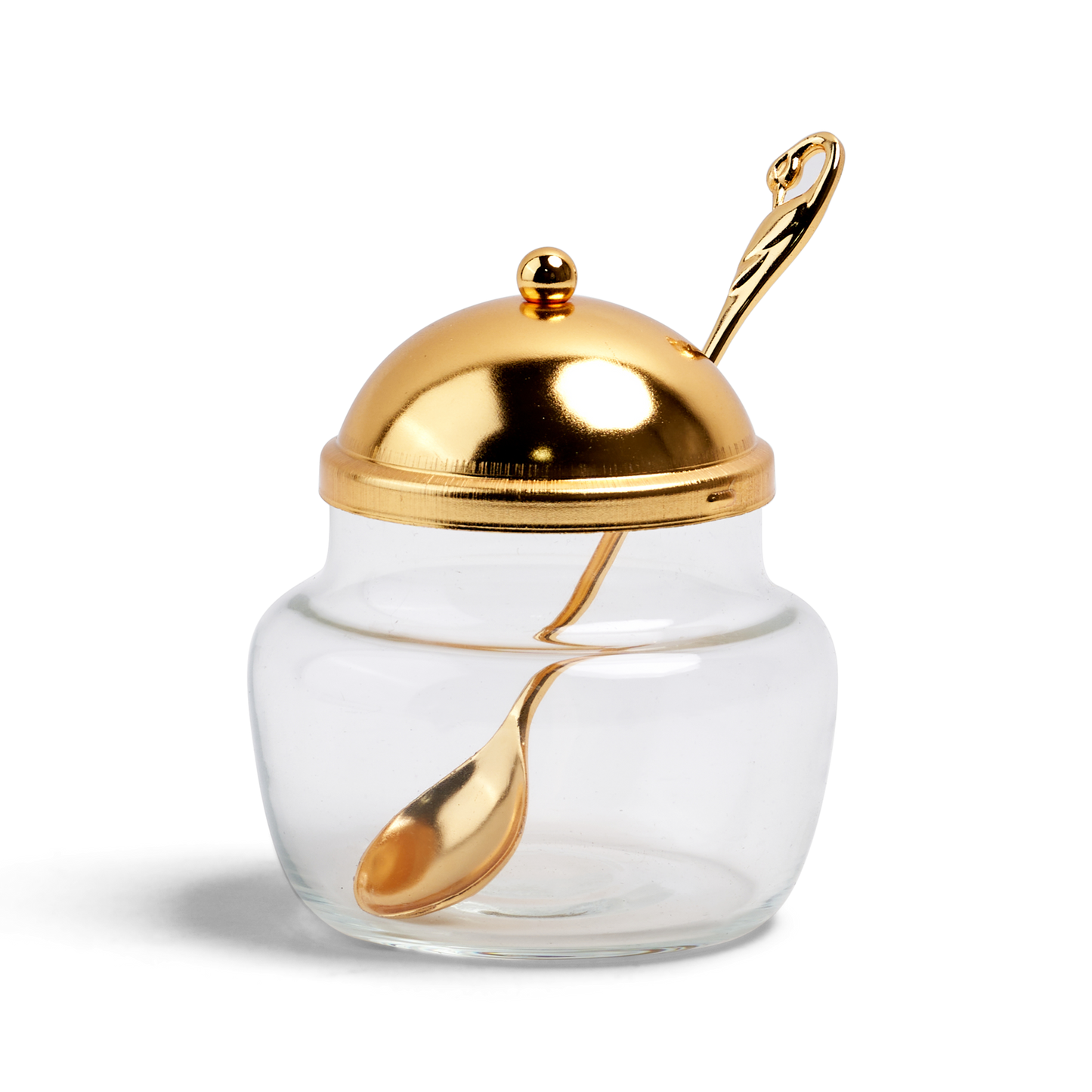 Dish Gold With Spoon