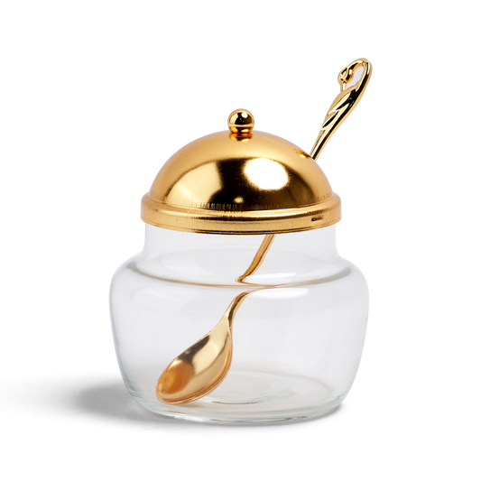 Dish Gold With Spoon