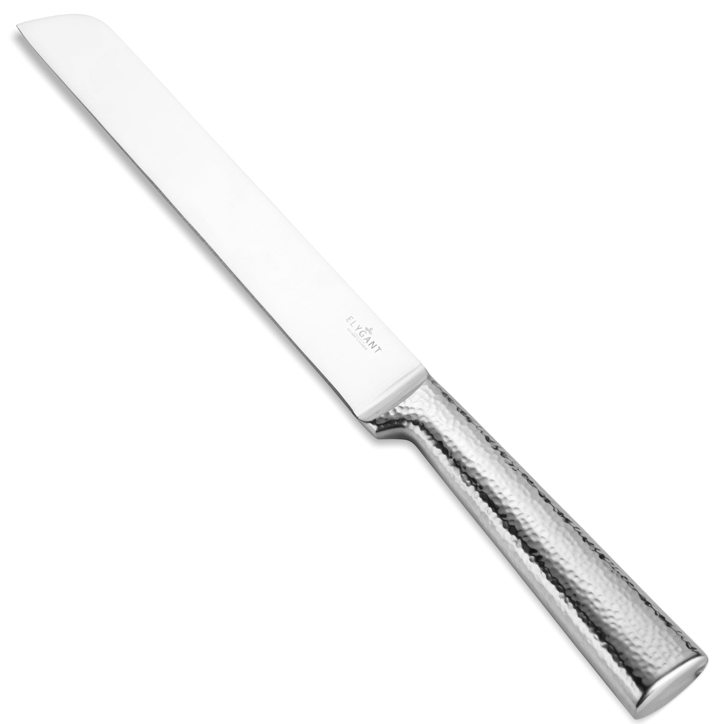Straight Hammered Knife Stainless Steel 13" Non Serrated