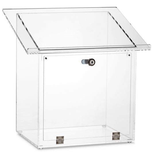 Acrylic Table Top Shtender With Door & Lock 15.5"Hx12" W x15 3/4"L