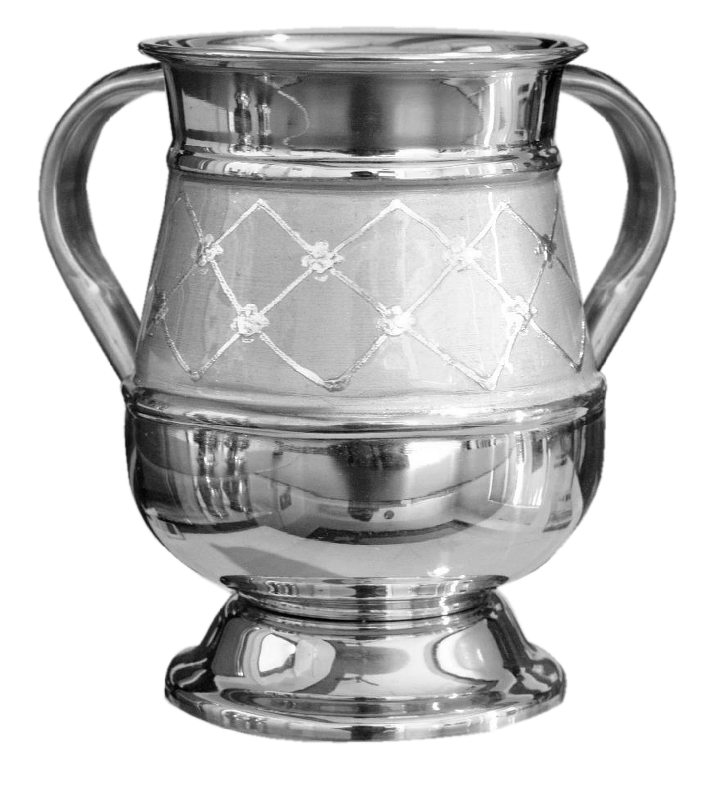Stainless Steel Wash Cup - Silver Diamonds