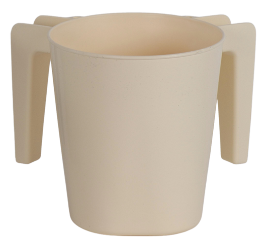 Plastic Washing Cup Pastel Cream (Case Quantity 150 PC)