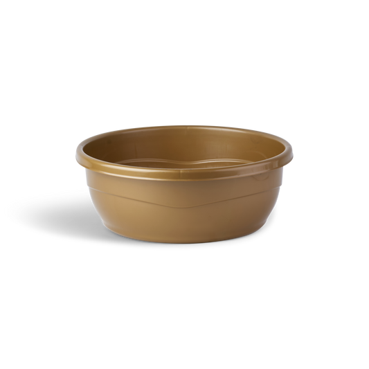 Plastic Washing Bowl Metallic Gold (Case Quantity 60 PC)