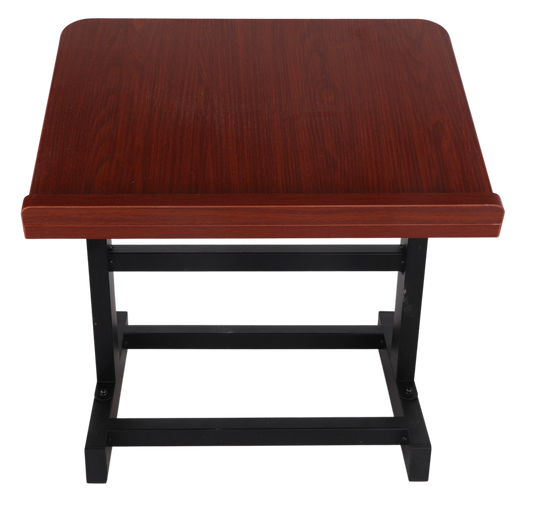 Mahogany Table Top Shtender with Metal Legs 12.5"H - Assembled