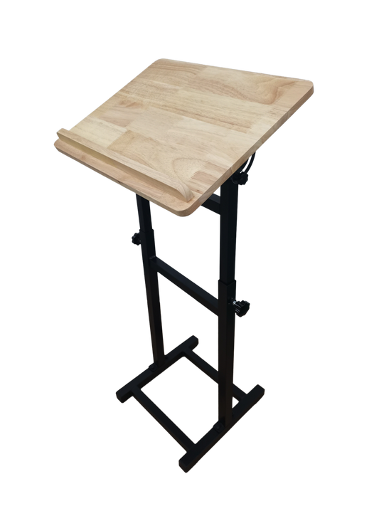 Assembled Wooden Book Stand/Shtender Light Oak - Adjustable Height up to 43"