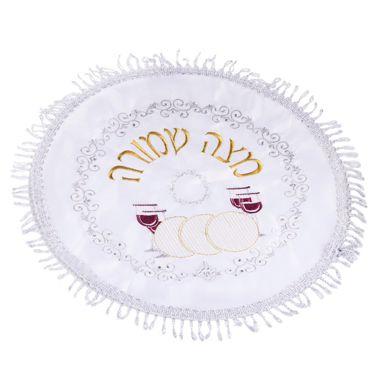 Matzah Cover Round 1 Pocket small With Hard Plastic 13"