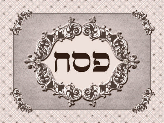 Pillow Cover For Pesach Printed on Satin 24 x18"